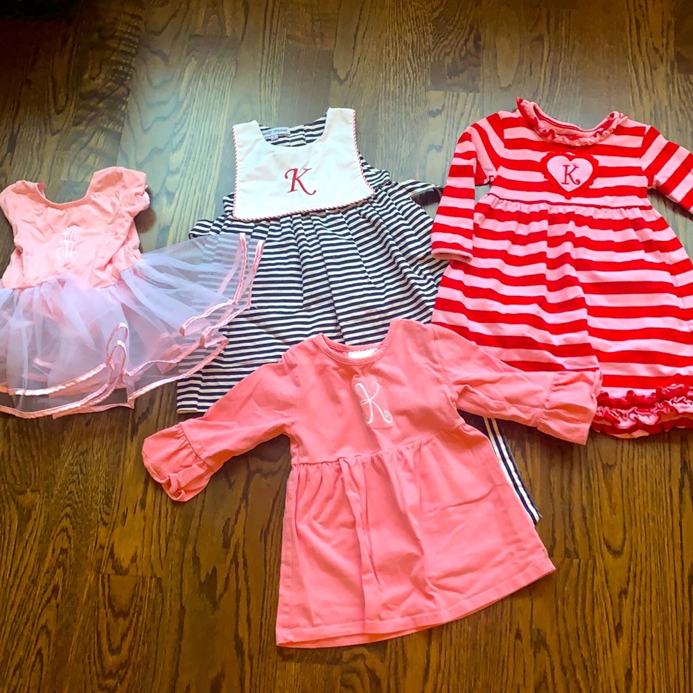 “K” monogrammed bundle (or can be broken up!)
